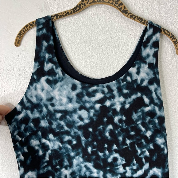 SOMA Dark Harbor Crepe Drawcord Sleeveless Maxi Dress Size Medium NWT - Picture 5 of 10